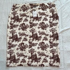Miaou Moni Mini Skirt Brown Toile
